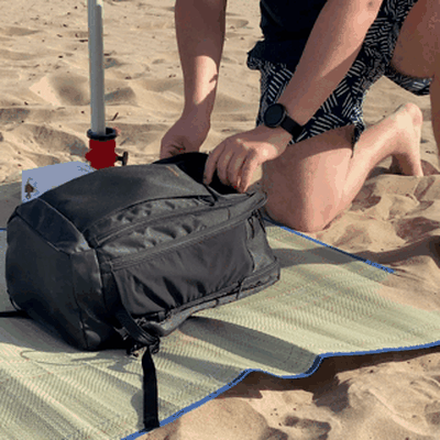 porta vasos refrescos latas paraca playa verano arena accesorio refresco botella vaso soporte lentes soda 3d print model - Mito3D