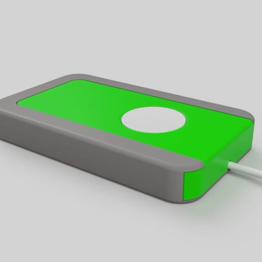portable Pomme regarder chargeur espace rangement gadget Cas gaine quai câble fil 3D print model - Mito3D