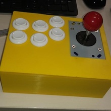 portable Cas gaine bâton arcade retrogaming v1 Jeu tampon rétro jeu framboise bouton vidéo 3d print model - Mito3D