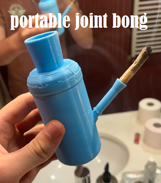 portatile comune bong 4 pezzi + in forma modello filtertip armamentario contenitore erba fumare crudo Fumo 420 kush ganja macinino riutilizzabile premio offrire vendita cannabis marijuana 3D print model - Mito3D