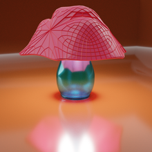 lampe portative 3d vase lumière nuit lumineux pots 3d print model - Mito3D