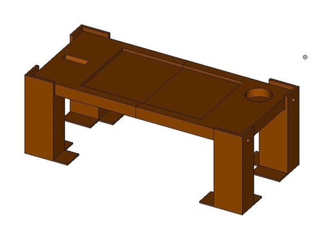 tragbar Laptop Tabelle 3d print model - Mito3D