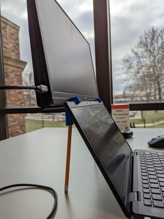 tragbar Monitor Vertikale Stand Laptop Zubehör montieren Computer 3d print model - Mito3D