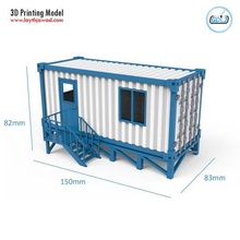 portable office container architecture building house location worker work facility architectural engineer constructing iron structure 3d print model - Mito3D