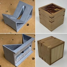 portátil palma enrutador ranura plantilla madera joyería cajas marcos herramienta 3d print model - Mito3D