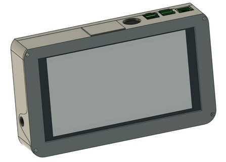 portátil pi framboesa tela sensível toque projetos retro 3d print model - Mito3D