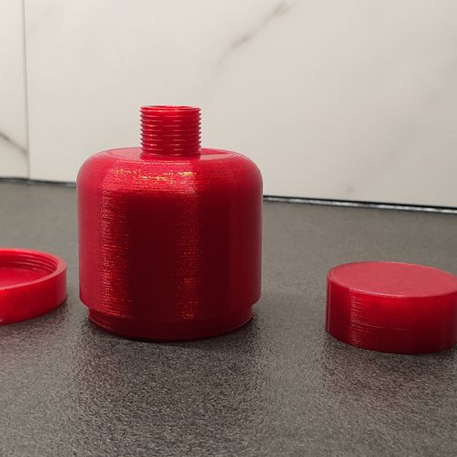 portable protein bottle gadget powder funnel 3D print model - Mito3D