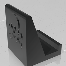 portátil crânio ossos cruzados porta gadget 3d print model - Mito3D