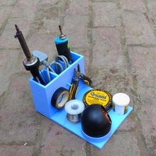portable soldering iron station stand - electronics bench electronic workbench tool solder flux 3d print model - Mito3D