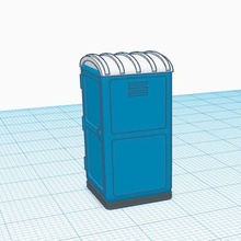 tragbar Toilette Konstruktion Rahmen h0 Spiel ho 1 87 Preiser kibri Faller Busch 3d print model - Mito3D