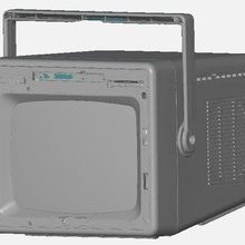 portable tvs art television tv portable crt tube vintage 3d print model - Mito3D