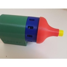 portátil al vacio limpiador de la herramienta hoover vacume el polvo coleccionista colector impulsor 3d print model - Mito3D