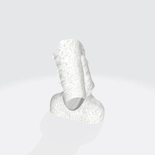 sostenedor botella statua moai 3d print model - Mito3D