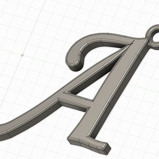 portachiavi angepasst Brief Gadget Spielzeug 3D print model - Mito3D