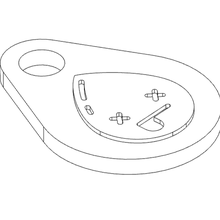Portachiavi tóxico gadget chaves chave 3d print model - Mito3D
