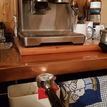 porta filtro suporte gotejamento bandeja café criador máquina batendo recipiente 3d print model - Mito3D