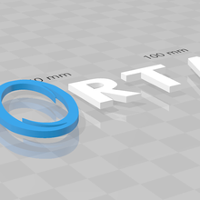 portal 2 logo 3d print model - Mito3D