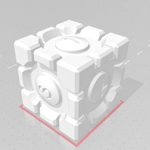 portal küp doğrayın oyun zar 3d print model - Mito3D