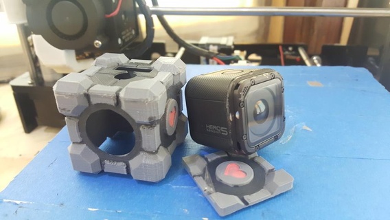 portal küp gopro kahraman 5 oturum toplantı celse durum kılıf Arkadaş 2 kamera video gadget 3d print model - Mito3D