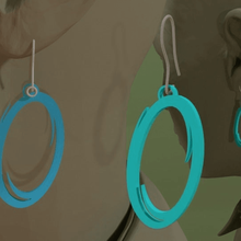 portal earring jewelry 2 gaming earrings 3d print model - Mito3D
