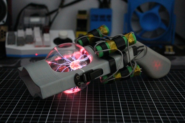 portal pistola mk1 3d imprimible construir it sci fi artilugio juguete apuntalar luces 3d print model - Mito3D