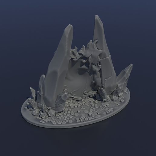 Portale bratwur Kristall Portal frei of Fantasie 3D print model - Mito3D