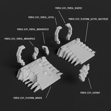 portals bratwur - sci-fi portal of fantasy stone 3d print model - Mito3D