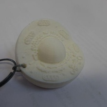 porte-cl cellule animale - animal cell key ring learning 3d print model - Mito3D