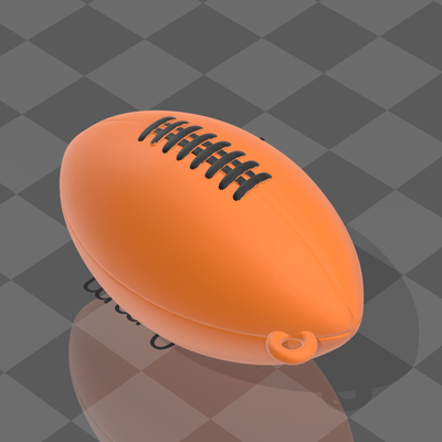porte cl ballon rugby 3d sport 3d print model - Mito3D