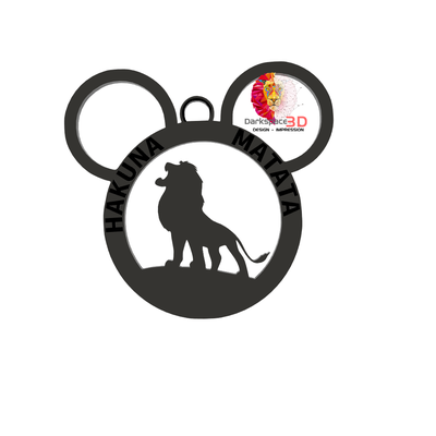 porte cl keychain lion king roi art disney simba mufasa walt 3d print model - Mito3D