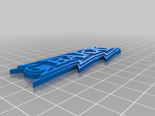 porte notenschlüssel baka angepasst schlüsselanhänger schmuck 3d print model - Mito3D