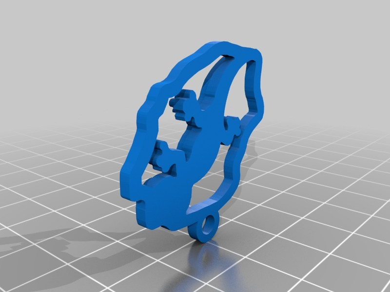 porte clave reunión margouilla joyería joya 974 isla llaveros llaves 3D print model - Mito3D