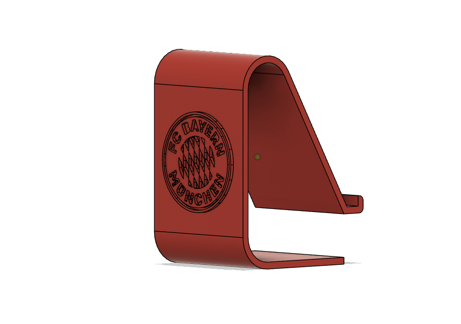 porte t l telefono bayern de monaco titolare supporto in piedi logo 3D print model - Mito3D