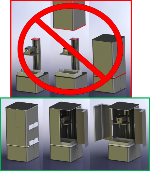 portes cloche wanhao duplicateur 7 outils 3d_printer_parts 3D print model - Mito3D