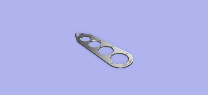 portion spaghetti gauge kitchen tool 3d print model - Mito3D