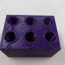 Gestell 6 Mikroröhrchen Lernen 3d print model - Mito3D