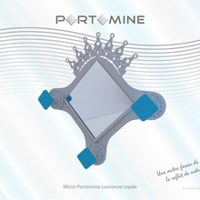 portomine couronne royale miroir crochets la maison de glace peg porter porte-serviette le mobilier décoration salle bains couronné 3d print model - Mito3D