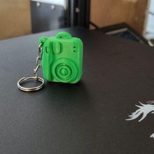 portrait keyring holder shape camera fashion keychain key chain gift valentine's day 3d print model - Mito3D