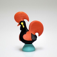 portuguese rooster art 3d print model - Mito3D