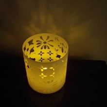 portuguese tiles pattern tealight home led candle shade 3d print model - Mito3D