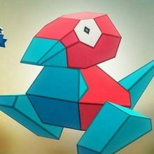 porygon - pokemon 3d print model - Mito3D