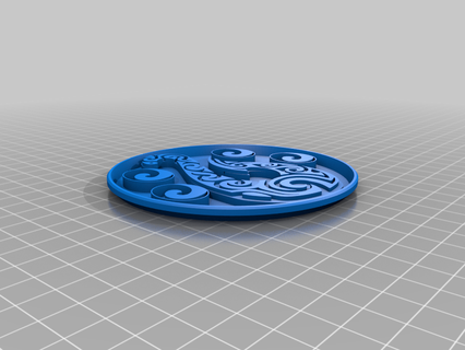 posa Vaso moana Coaster conception disney verre 3d impression 3d print model - Mito3D