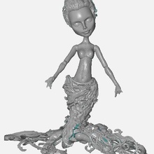 posea reef monster high doll 3d print model - Mito3D