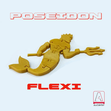 poseidon flexi - 3d design sea beach summer restaurant seafood cebiche decoration toy educational 3d print model - Mito3D