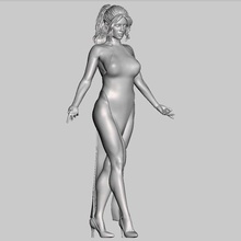 posición noche adormecer vestido Arte mujer sexy modelo miniatura humano niña figura hembra erótico personaje pecho cuerpo 3d print model - Mito3D