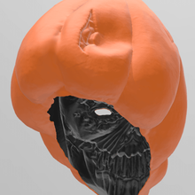 possessed pumpkin mask art jackolantern lantern monster spooky evil scary holiday halloween horror 3d print model - Mito3D