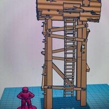 Post apoc sehen Turm 3d print model - Mito3D