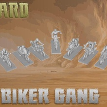 post apocalyptic biker gang game vehicle combat 3d print model - Mito3D