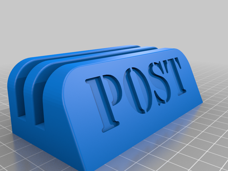 post holder organization home office desk 3D print model - Mito3D