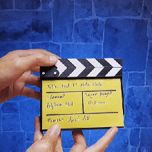 post note slate notes clapper movie film 3d print model - Mito3D